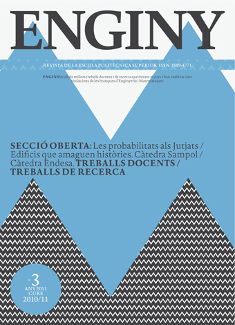 Portada sin imagen. Los titulares de la portada son: "Las probabilidades en los juzgados. Edificios que esconden historias. Cátedra Sampol y Endesa. Trabajos docentes y de investigación "