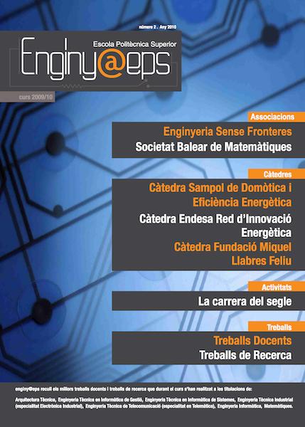 Portada amb imatge de circuits acompanyada del text: "L'espai europeu a la UIB. Qué diuen els titulars de l'EPS. Càtedres i Treballs".